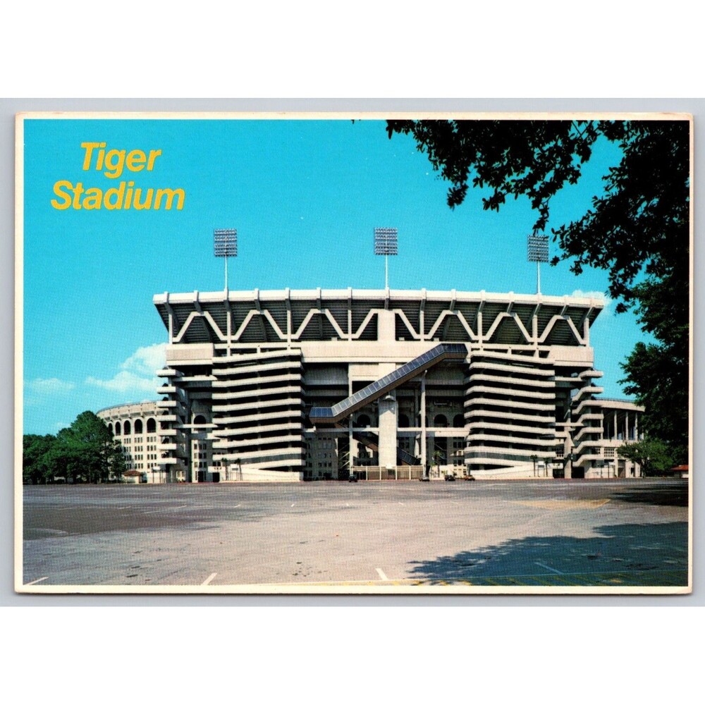 LSU Tiger Stadium Postcard Louisiana State University Vintage Postcard EP-25